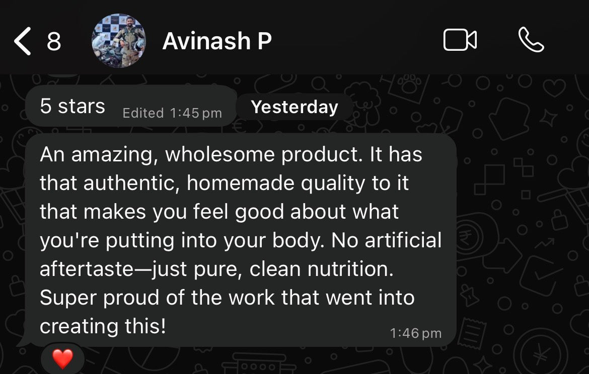 Avinash P 5-star WhatsApp review for Swaasaa