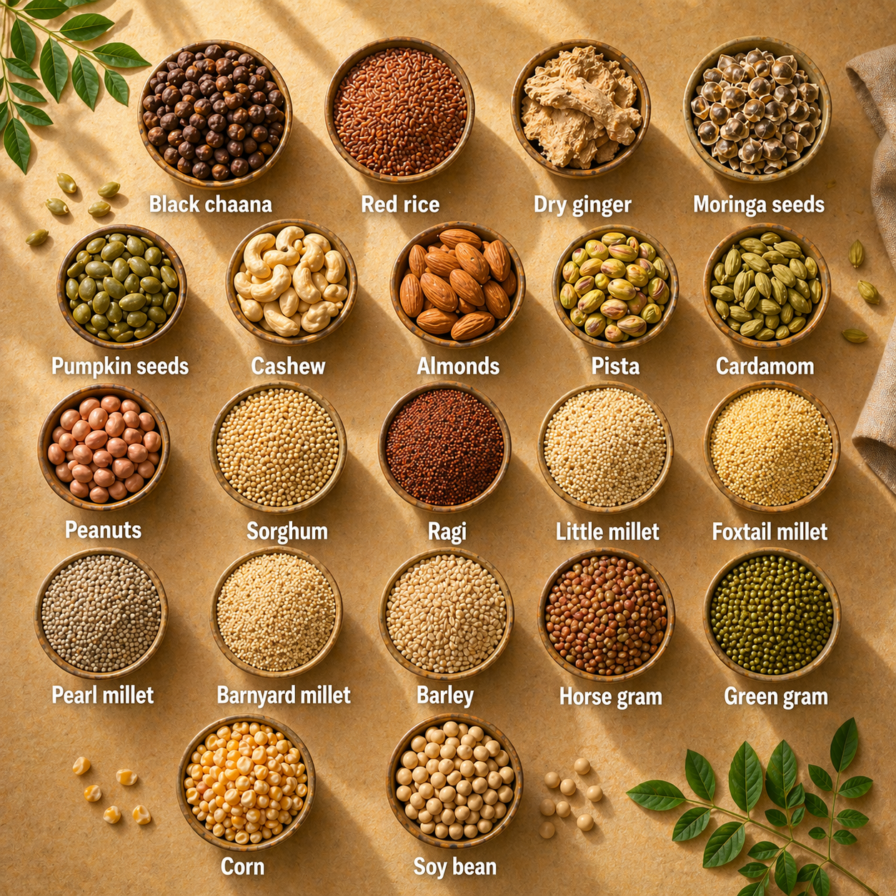 All 22 ingredients in Swaasaa Superfood Health Mix